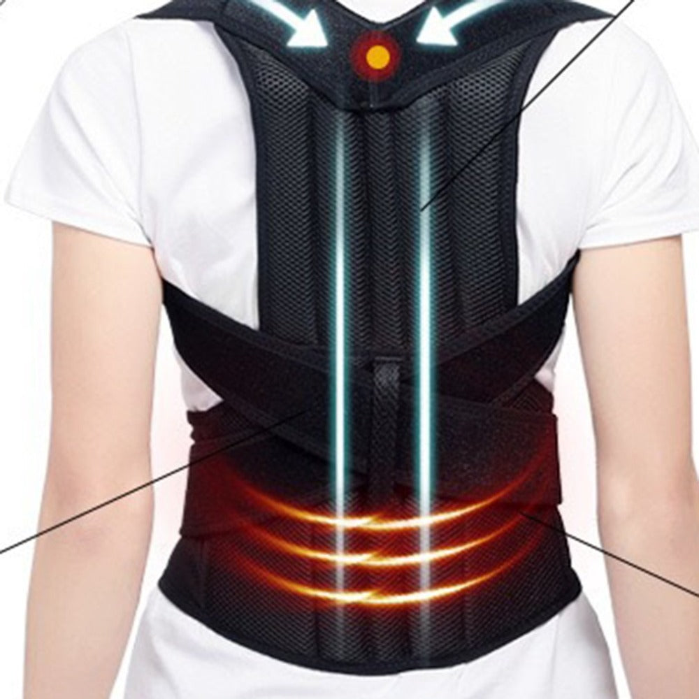 Spine Bending Posture Corrector – Breathable Adjustable Back Support Belt for Posture Alignment