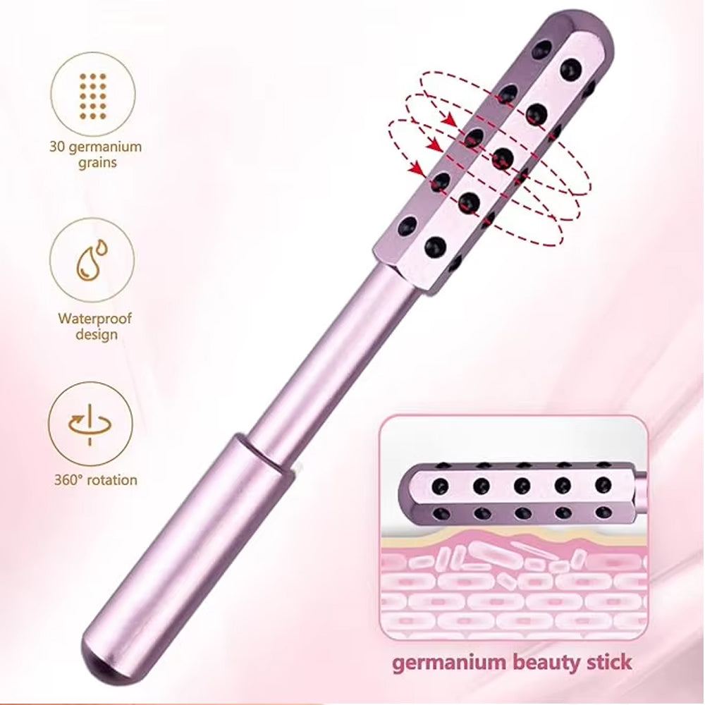 30 Germanium Beauty Stick Facial Massager – Anti-Wrinkle Face Lift Roller & Skin Tightening Massage Wand