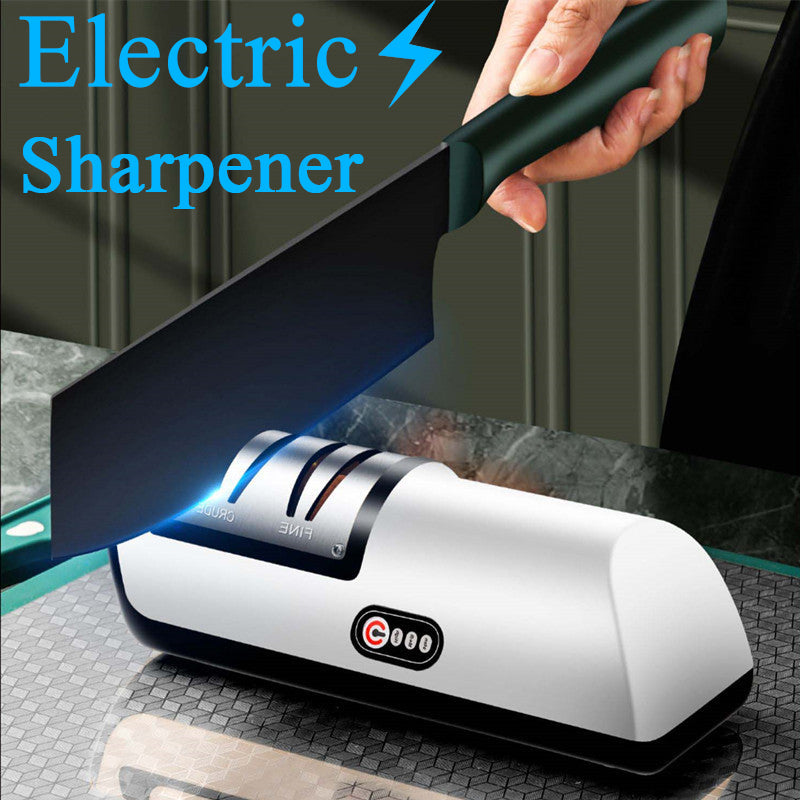 USB Rechargeable Electric Knife Sharpener | Automatic Adjustable Kitchen Tool