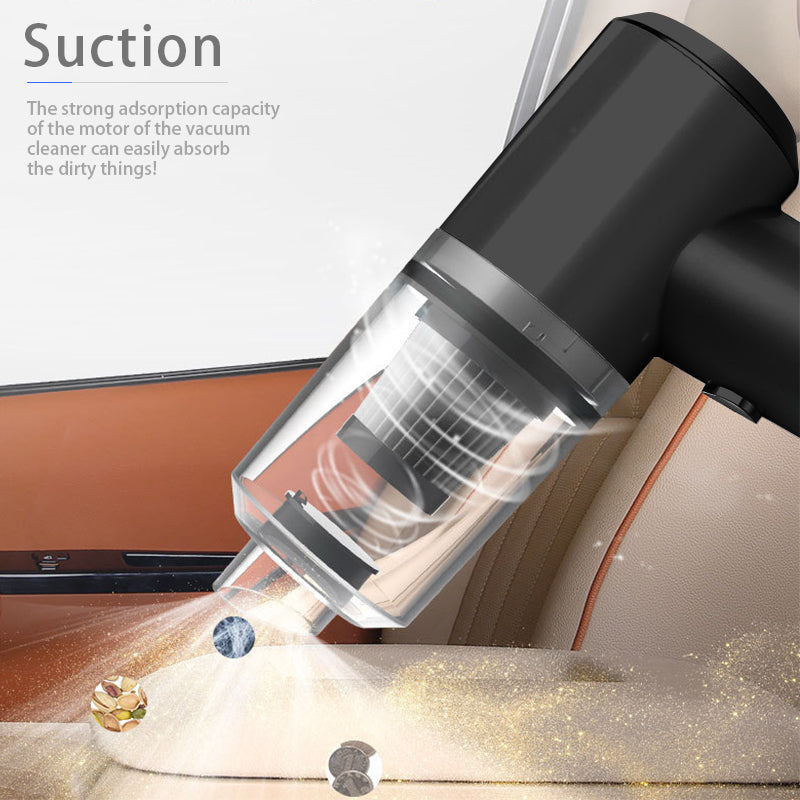 Wireless Car Vacuum Cleaner – Portable Cordless Handheld Vacuum with Strong Suction for Car & Home