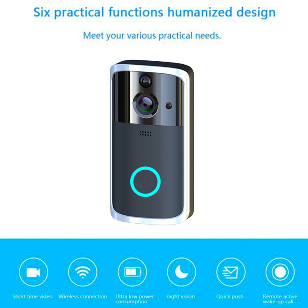 WiFi Video Doorbell Camera – Smart HD Security Doorbell with Motion Detection & Two-Way Audio