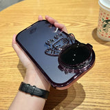 Glitter Astronaut iPhone Case with Invisible Stand – Plating Soft TPU Cover | Shockproof | For iPhone 11–14 Pro Max