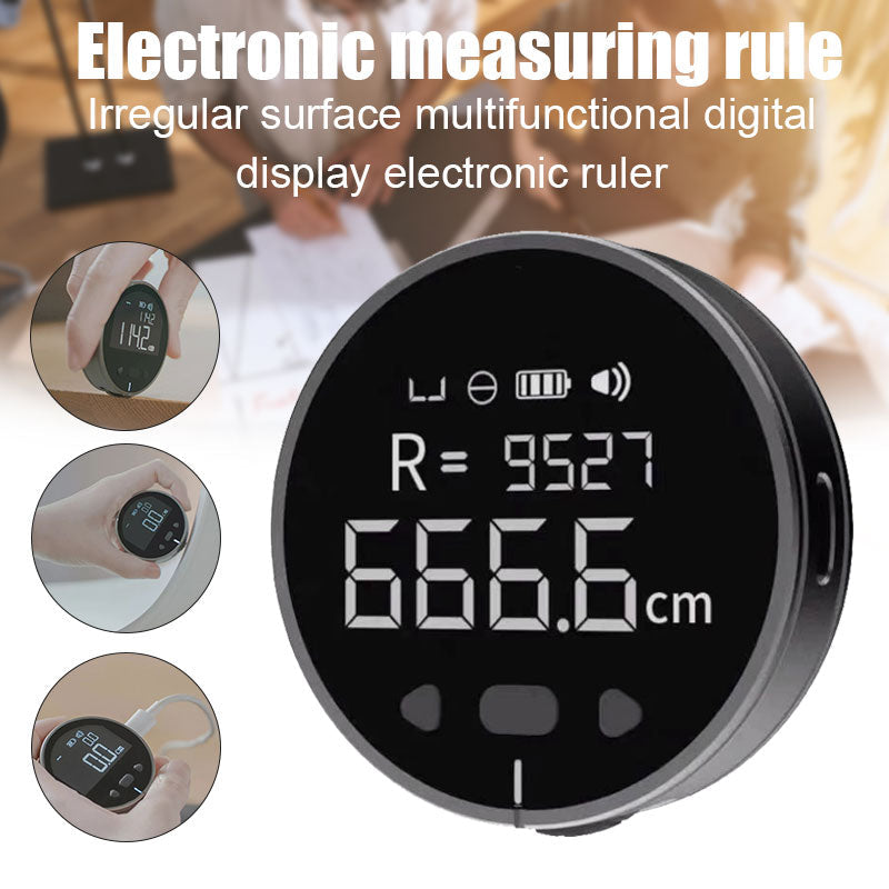 Electronic Distance Measuring Ruler | High-Precision Digital LCD Tape Measure Tool