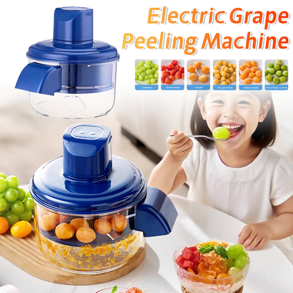 Automatic Electric Grape Peeler – USB Rechargeable Hands-Free Fruit Peeling Machine for Grapes & Cherry Tomatoes – Fast, Safe & Easy Kitchen Gadget