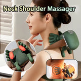 Wireless Electric Neck & Shoulder Massager with Heat | Deep Kneading Back & Muscle Pain Relief Shawl