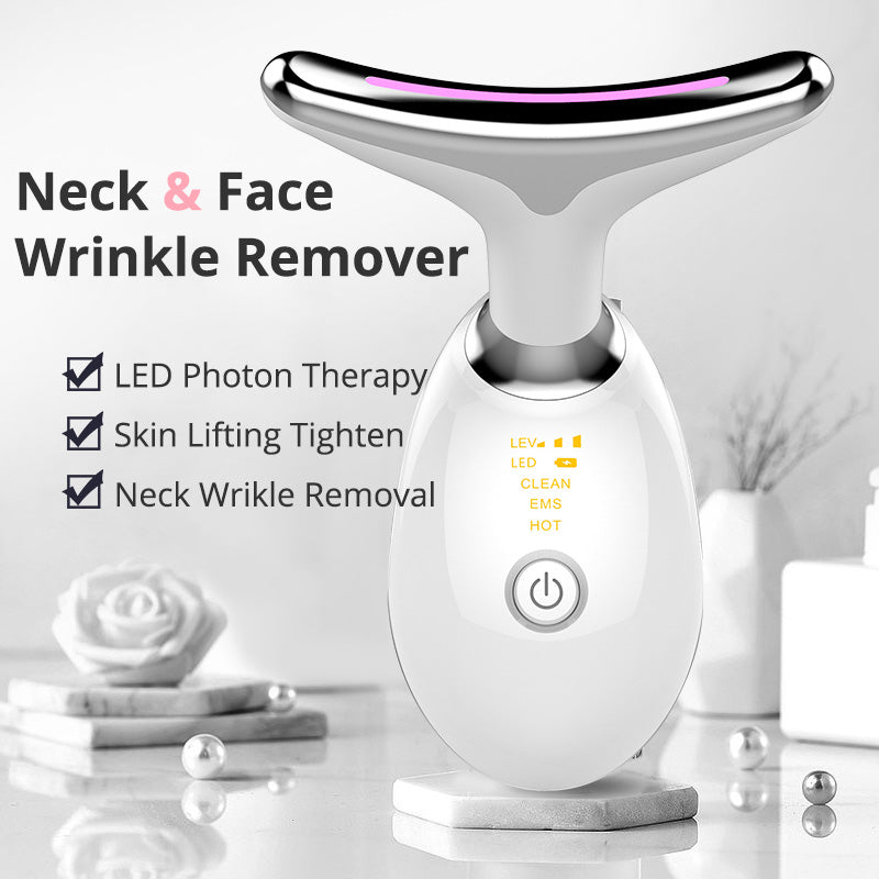 EMS Thermal Neck Massager | Electric Microcurrent Neck Lifting & Wrinkle Removal Device