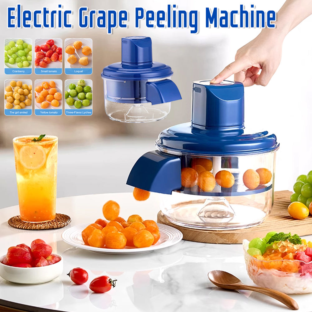 Automatic Electric Grape Peeler – USB Rechargeable Hands-Free Fruit Peeling Machine for Grapes & Cherry Tomatoes – Fast, Safe & Easy Kitchen Gadget
